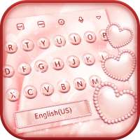 Pink Pearl Luxury Heart Keyboard on 9Apps