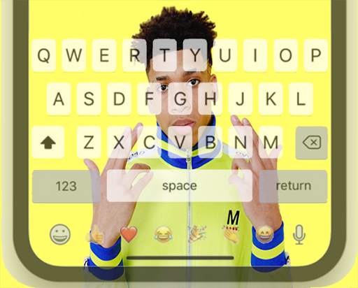 Keyboard of Theme NLE Choppa Cool स्क्रीनशॉट 1