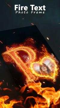 Fire Text Photo Frame screenshot 4