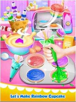 Unicorn cake - rainbow cake screenshot 1