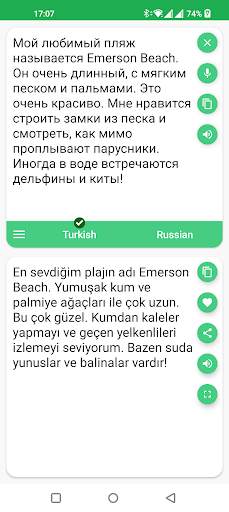 Turkish - Russian Translator screenshot 2