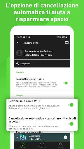 GetPodcast: lettore di podcast screenshot 7