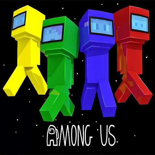 Mod and Skin 4d Among Us for Minecraft PE 3.1