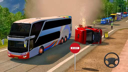 Bus Driving Simulator 2021: Offroad Hill screenshot 2