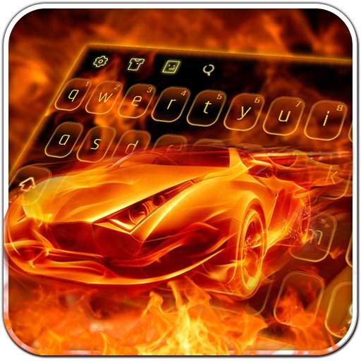 Cool Flame Car Keyboard 10001004