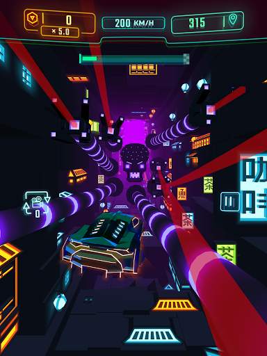 Neon Flytron: Cyberpunk Racer screenshot 11