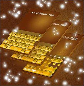 Gold Keyboard Theme screenshot 3