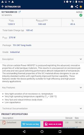 STPOWER MOSFET Finder screenshot 4