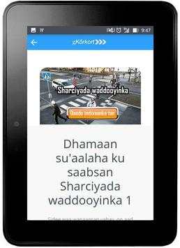 gKörkort liisanka e Soomaaliya screenshot 9