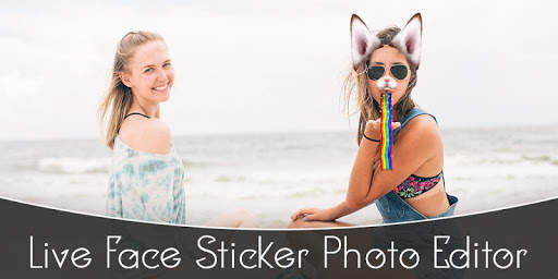 Live Face Camera - Live Face Sticker &Photo Editor screenshot 1