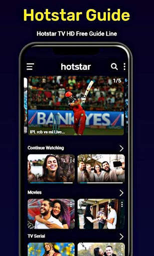 Hotstar - Hotstar live Cricket Streming guide screenshot 1