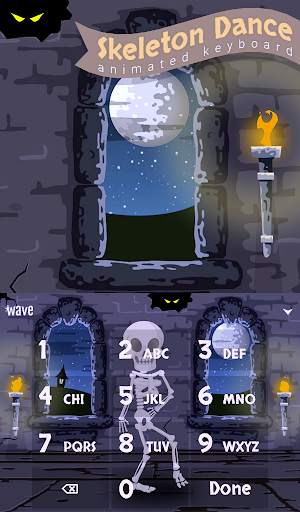 Skeleton Dance 2 Keyboard   Live Wallpaper screenshot 5