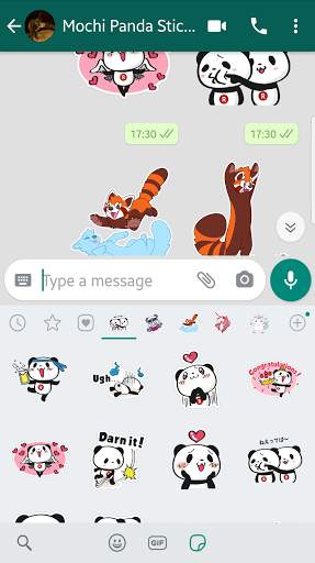 Mochi Panda stickers for WhatsApp🐼WAStickerApps screenshot 4