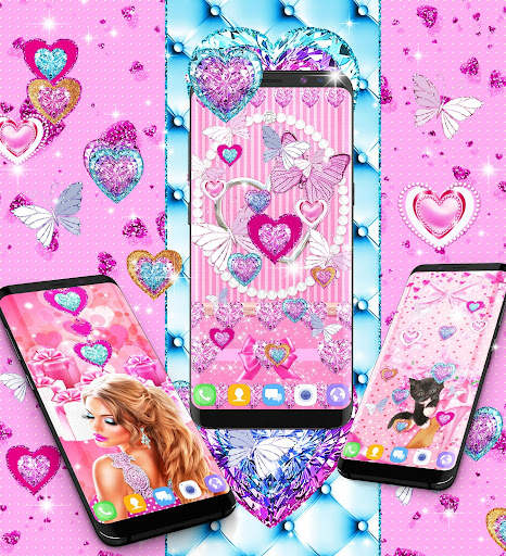 Girly pink live wallpapers screenshot 3