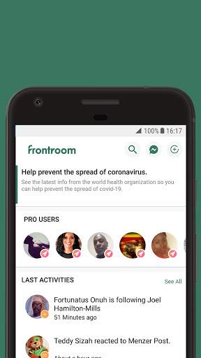 frontroom -  Social Network screenshot 5