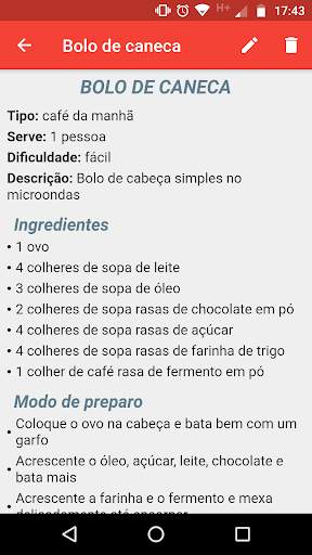 My recipes screenshot 2