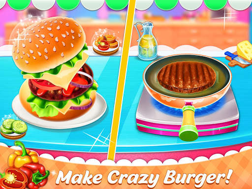 Burger Maker Fast Food Kitchen Game screenshot 1