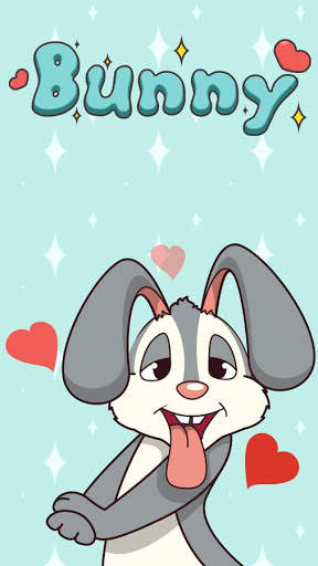 GO Keyboard Sticker Bunny स्क्रीनशॉट 1