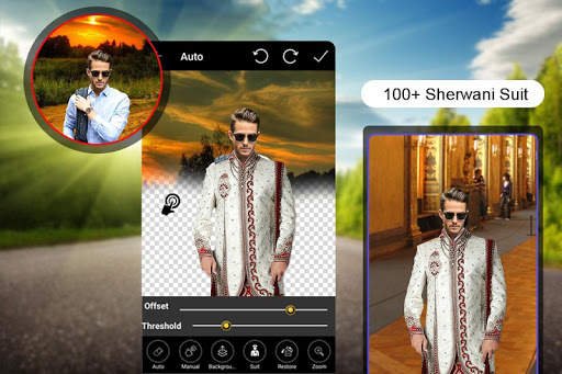 Men Sherwani Photo Suit Editor 1 تصوير الشاشة