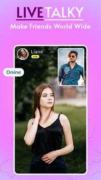 LiveTalky : Live Video Call & Make Friends 1 تصوير الشاشة