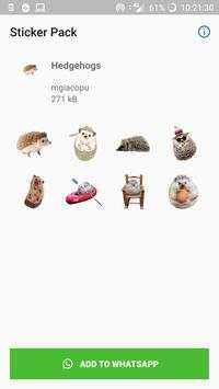 Hedgehogs Stickers screenshot 1
