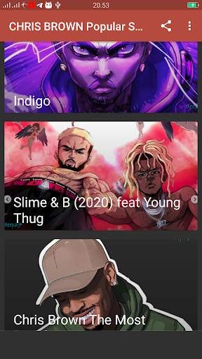 CHRIS BROWN popular song screenshot 2