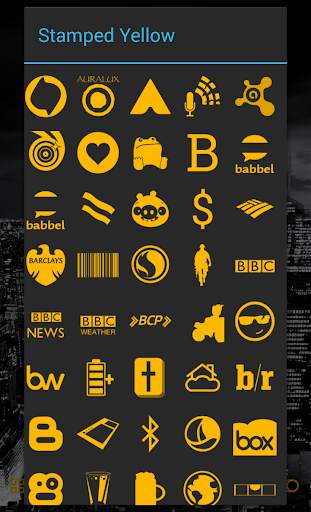 Stamped Yellow Icon Pack 3 تصوير الشاشة