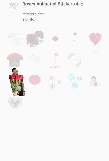 Roses Animated Stickers For WhatsApp WAStickerApps screenshot 3