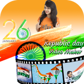 Republic Day Video Maker : 26 January Video 2019 иконка