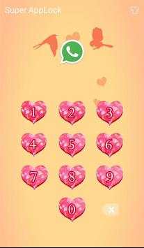 AppLock الموضوع القبلات 2 تصوير الشاشة