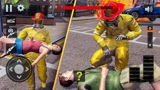Real Fire Truck Simulator 2020: City Rescue Driver screenshot 4