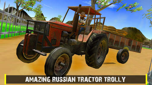 Big truck driving - Farm Tractor Cargo Drive Game screenshot 5