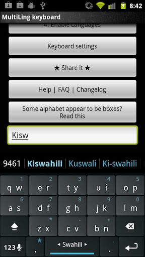 Swahili Keyboard Plugin screenshot 3
