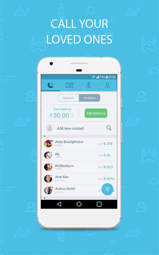 Bluee Cheap International Calls & Mobile Top-Up screenshot 2
