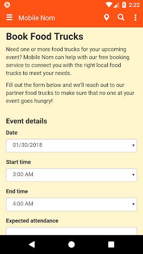 Mobile Nom - Food Truck Finder screenshot 5