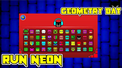 GEOMETRY BAT RUN NEON скриншот 2