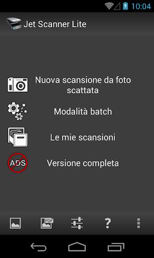 Jet Scanner Lite. Scan to PDF screenshot 1