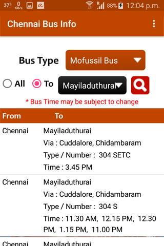 Chennai Bus Info screenshot 7