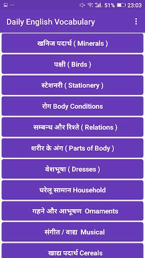 Daily English Vocabulary screenshot 4