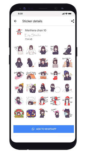 Funny Anime Sticker for WhatsApp screenshot 4