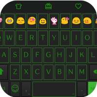 Green Neon Emoji Keyboard Skin logo