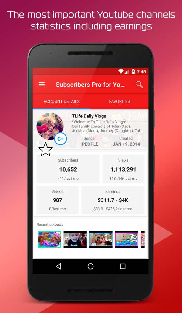 Subscribers Pro - for Youtube screenshot 1