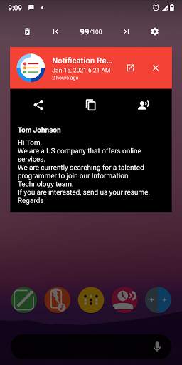 Notification Popup screenshot 1