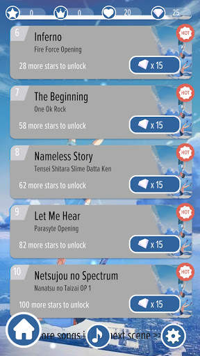 Piano Tiles Anime Music screenshot 3