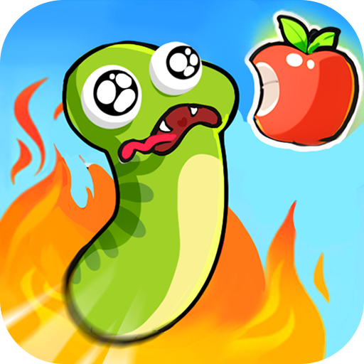 Snakes eat apples icon