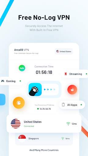 Pawxy - Fast VPN & Web Browser screenshot 2