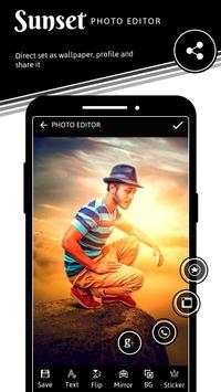 Sunset Photo Editor App 7 تصوير الشاشة