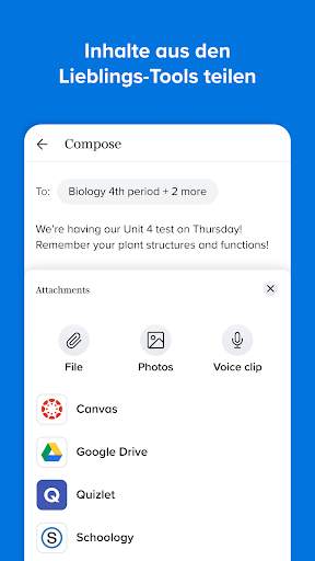 Remind: Schulkommunikation screenshot 2