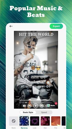 Lyrical Video Maker App: Moito screenshot 3