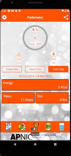 Pedometer Walk WeightLoss Step count screenshot 1